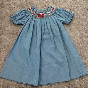 Santa Smocked Dress